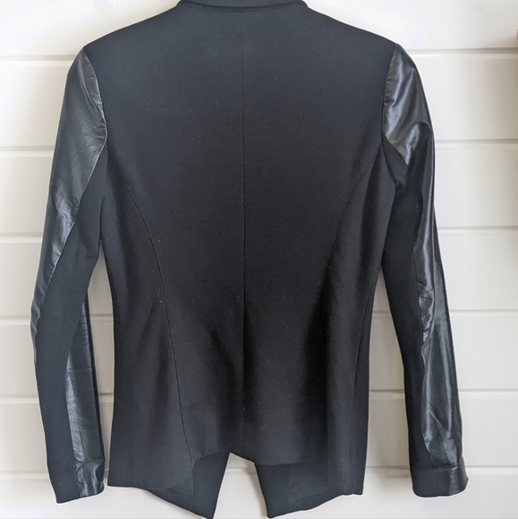 Kenneth Cole Jersey & Faux Leather Blazer - Picture 8 of 10